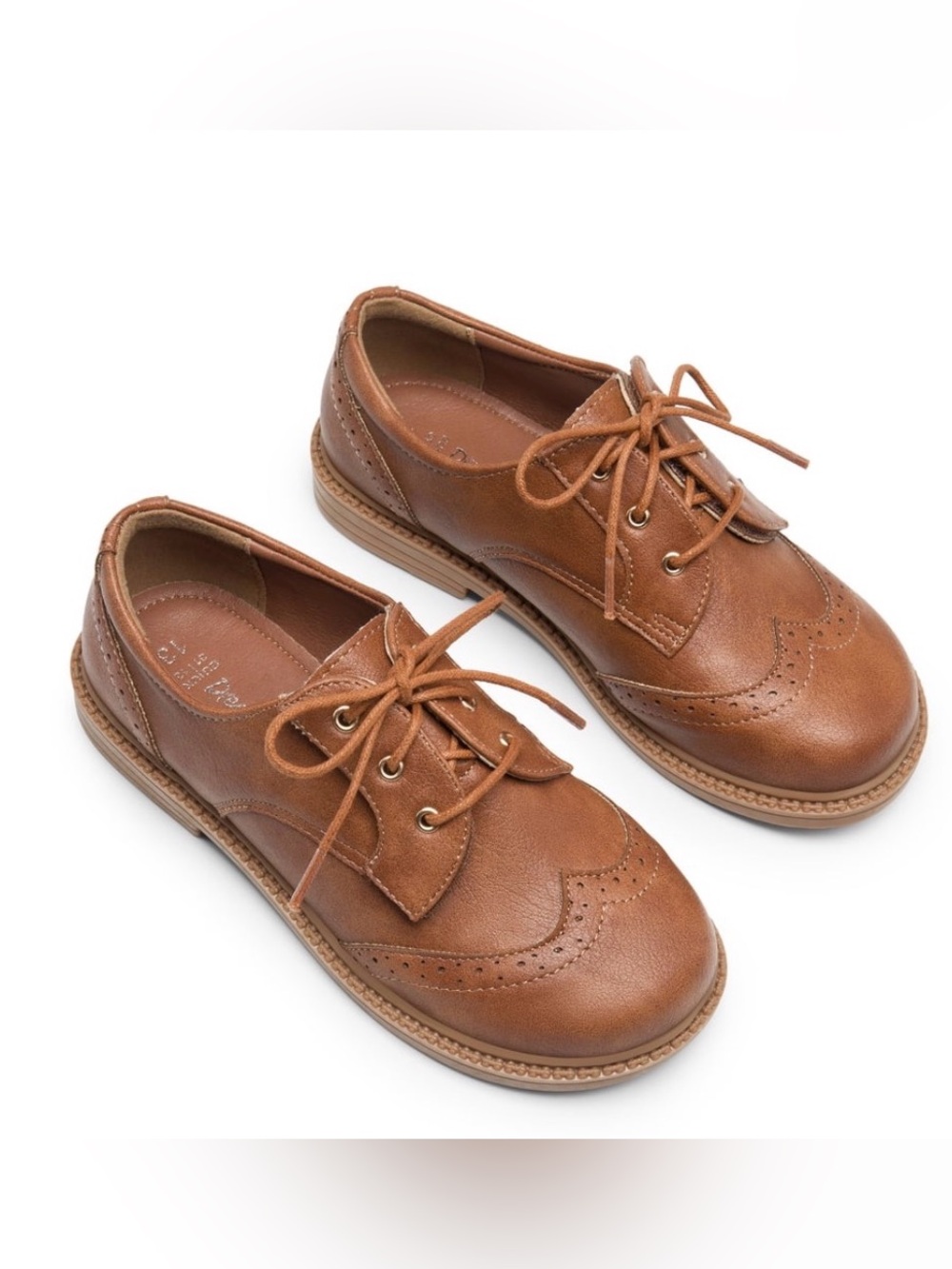 Dream Pairs Kids Brand, Toddler Boy Oxfords, Size 8, Tan